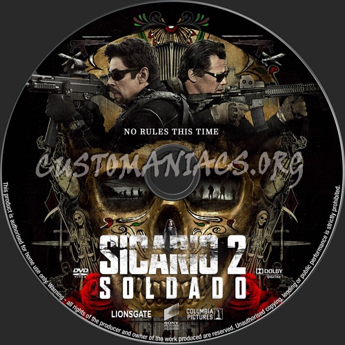 Sicario 2 Soldado dvd label