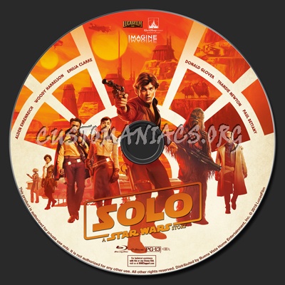 Solo: A Star Wars Story blu-ray label