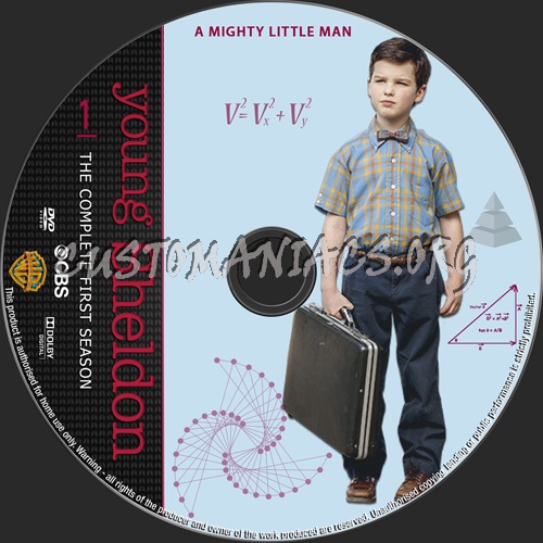 Young Sheldon Season 1 dvd label