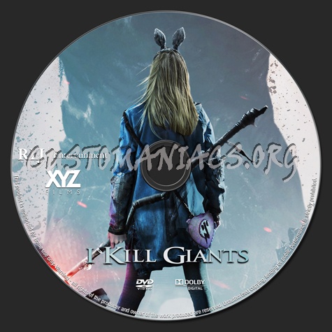 I Kill Giants dvd label