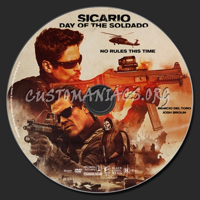 Sicario: Day Of The Soldado dvd label
