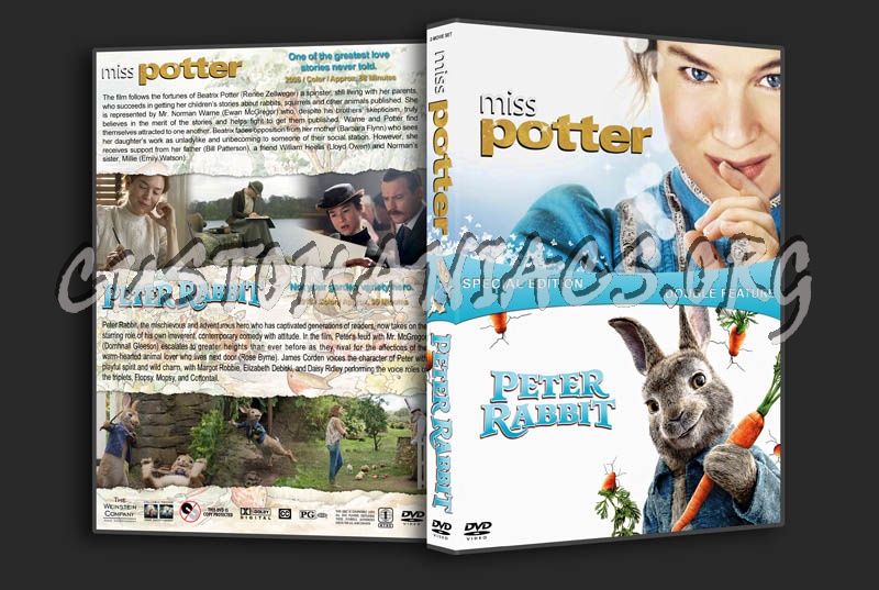 Miss Potter / Peter Rabbit Double Feature dvd cover