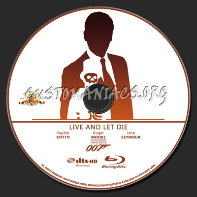 007 Collection - Live and let Die blu-ray label