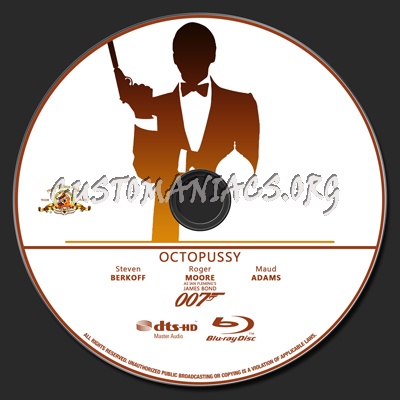 007 Collection - Octopussy blu-ray label