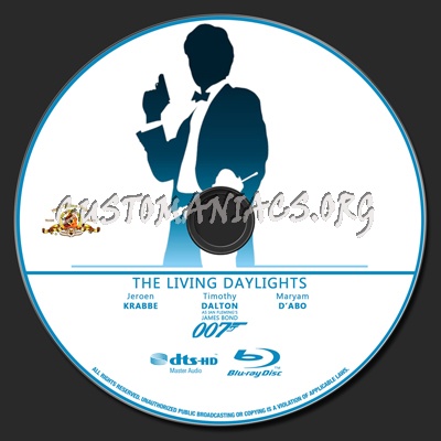 007 Collection - The Living Daylights blu-ray label