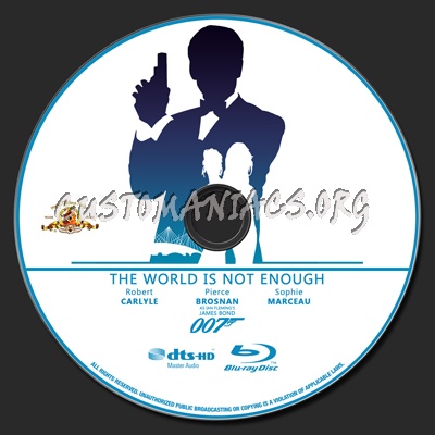007 Collection - The World Is Not Enough blu-ray label