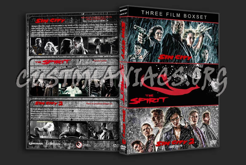 Sin City / The Spirit / Sin City 2 Triple Feature dvd cover