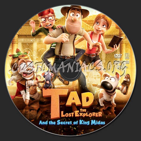 Tad the Lost Explorer and the Secret of King Midas dvd label