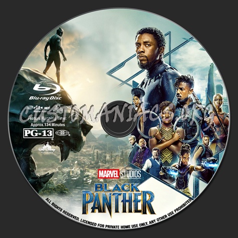 Black Panther blu-ray label