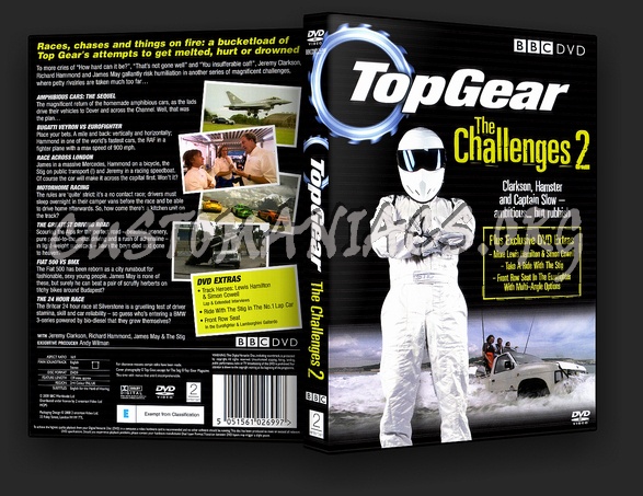 Top Gear The Challenges Volume 2 dvd cover