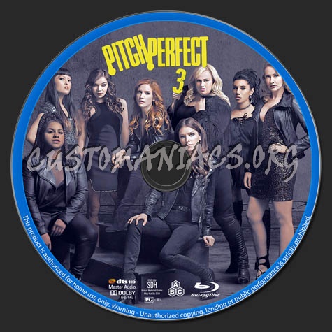 Pitch Perfect 3 blu-ray label