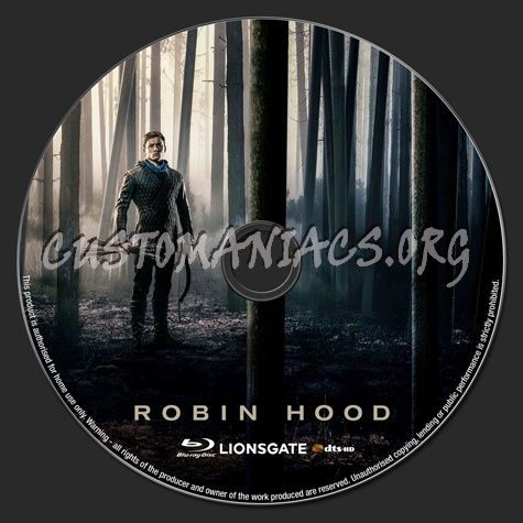 Robin Hood (2018) blu-ray label