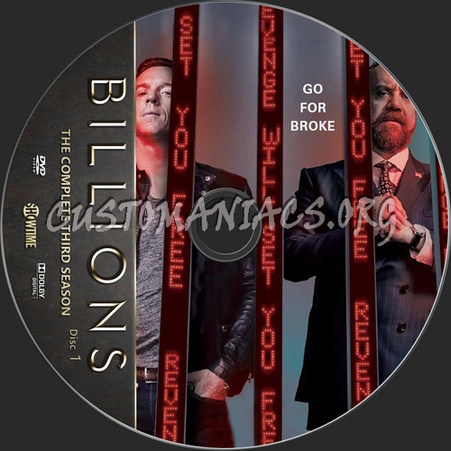 Billions Season 3 dvd label