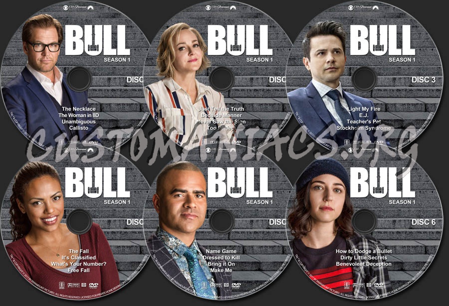 Bull - Season 1 dvd label
