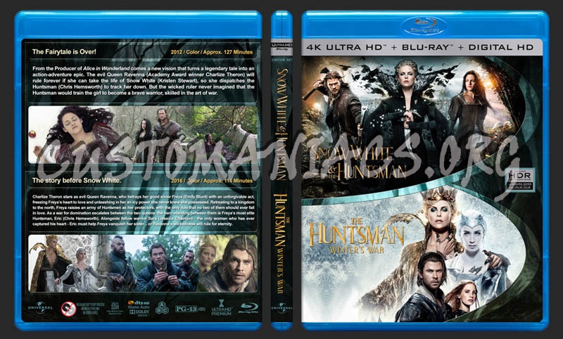 Snow White & the Huntsman / The Huntsman: Winter's War Double Feature (4K) blu-ray cover