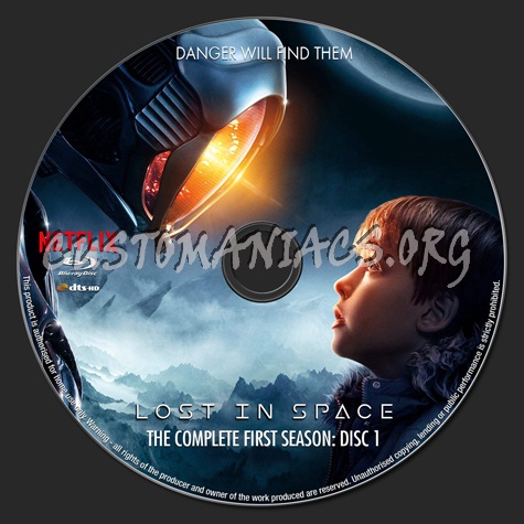 Lost in Space Season 1 blu-ray label