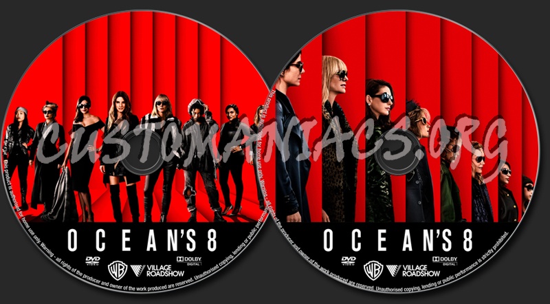 Ocean's 8 dvd label
