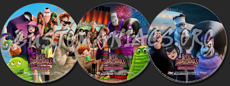 Hotel Transylvania 3: Summer Vacation dvd label