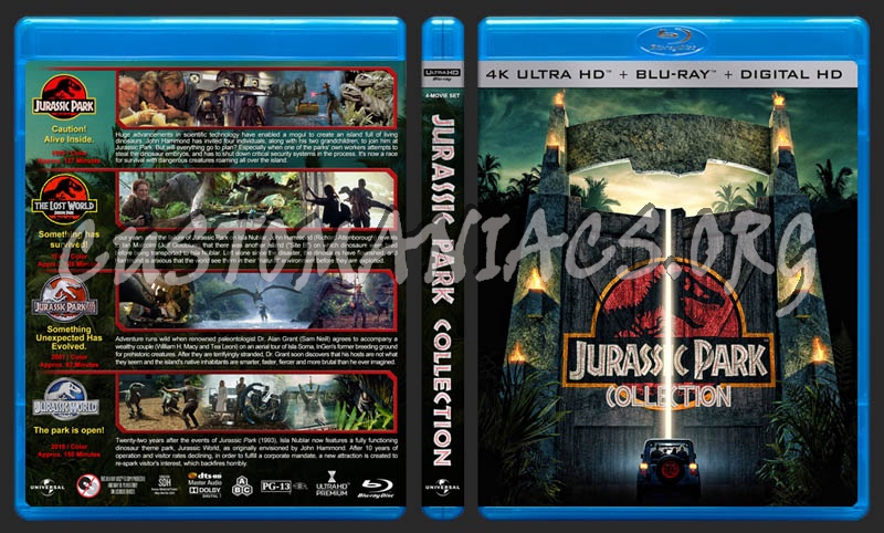 Jurassic Park Collection (4K) blu-ray cover