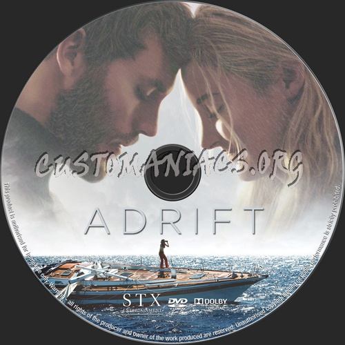Adrift dvd label