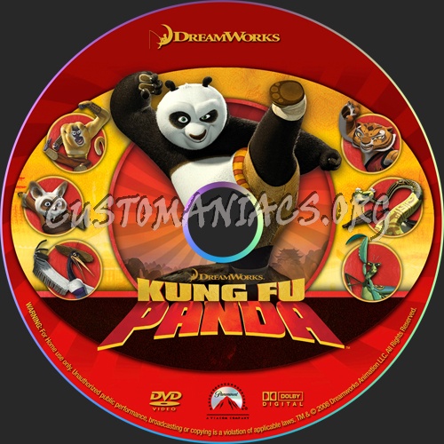 Kung Fu Panda dvd label