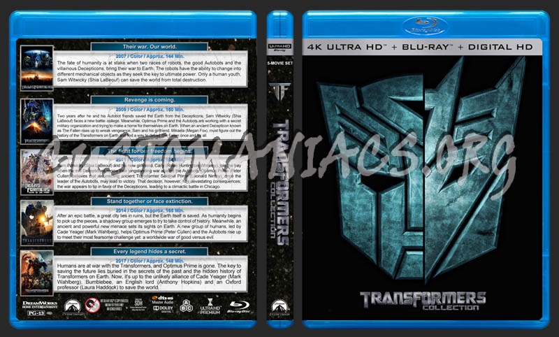 Transformers Collection (4K) blu-ray cover