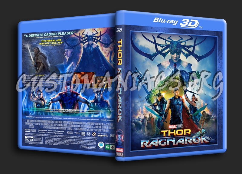 Thor: Ragnarok 3D dvd cover