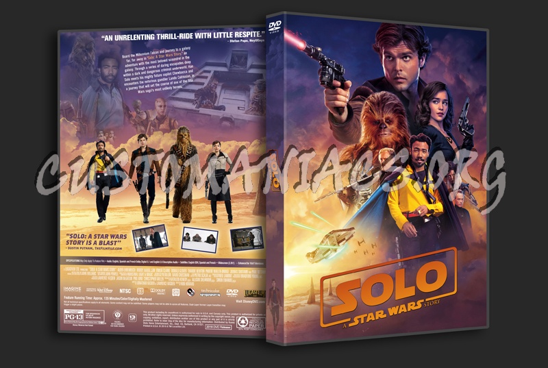 Solo: A Star Wars Story dvd cover