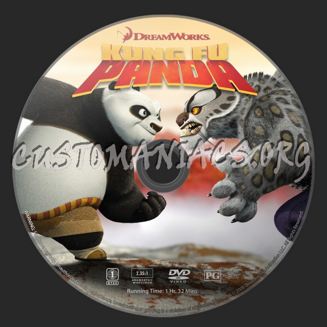 Kung Fu Panda dvd label