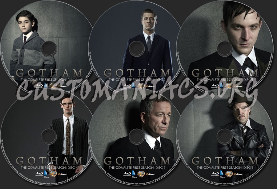 Gotham Season 1 blu-ray label