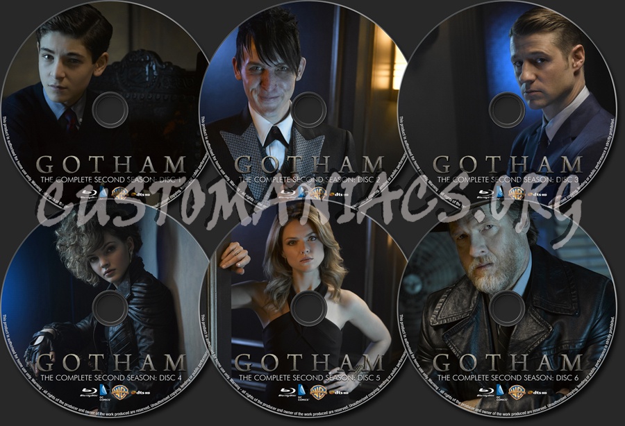 Gotham Season 2 blu-ray label