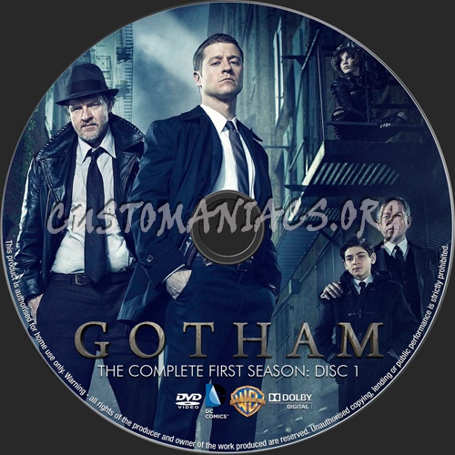 Gotham Season 1 dvd label