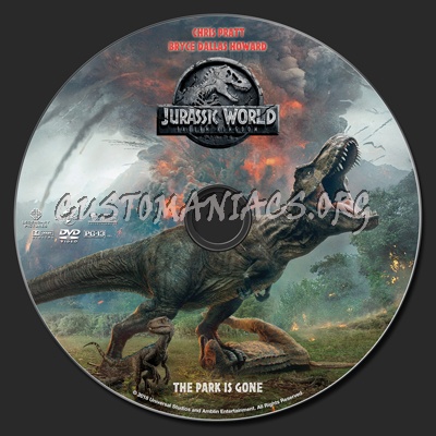 Jurassic World: Fallen Kingdom dvd label