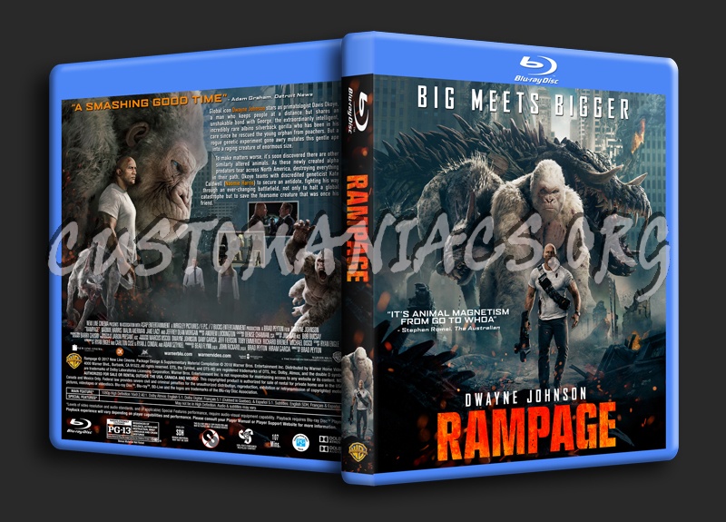 Rampage (2018) dvd cover