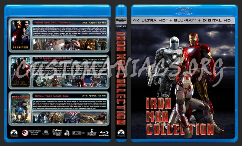 Iron Man Collection (4K) blu-ray cover