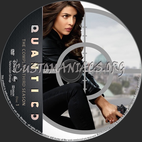 Quantico Season 3 dvd label