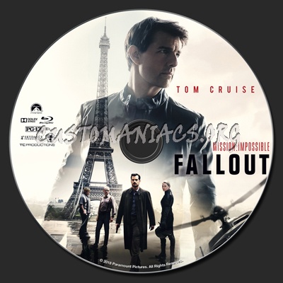 Mission: Impossible - Fallout blu-ray label