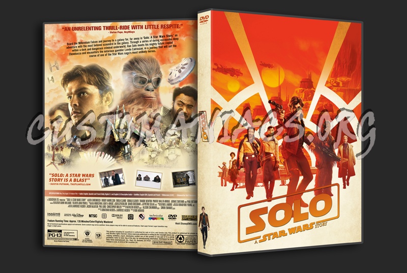 Solo: A Star Wars Story dvd cover