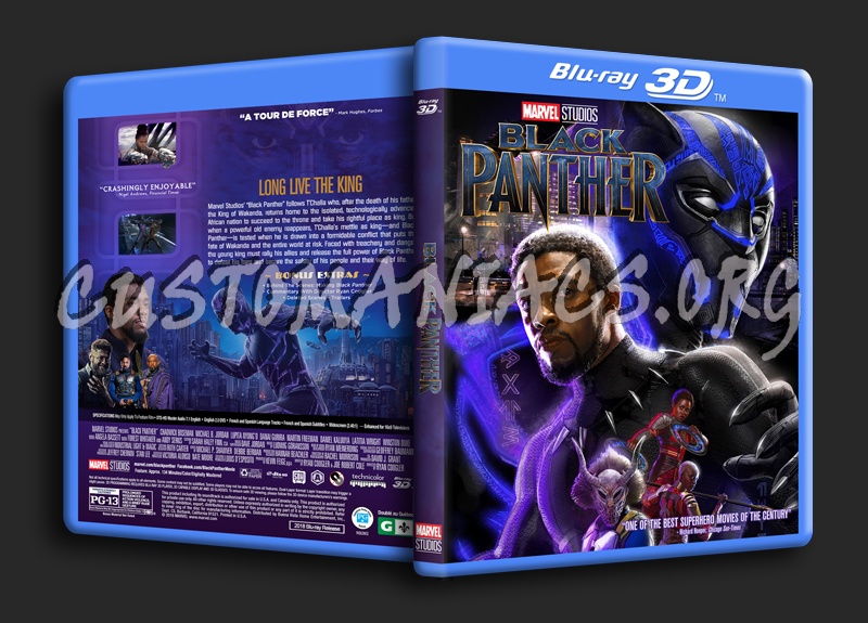Black Panther (2018) 3D dvd cover