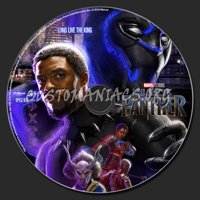 Black Panther (2018) 2D & 3D blu-ray label