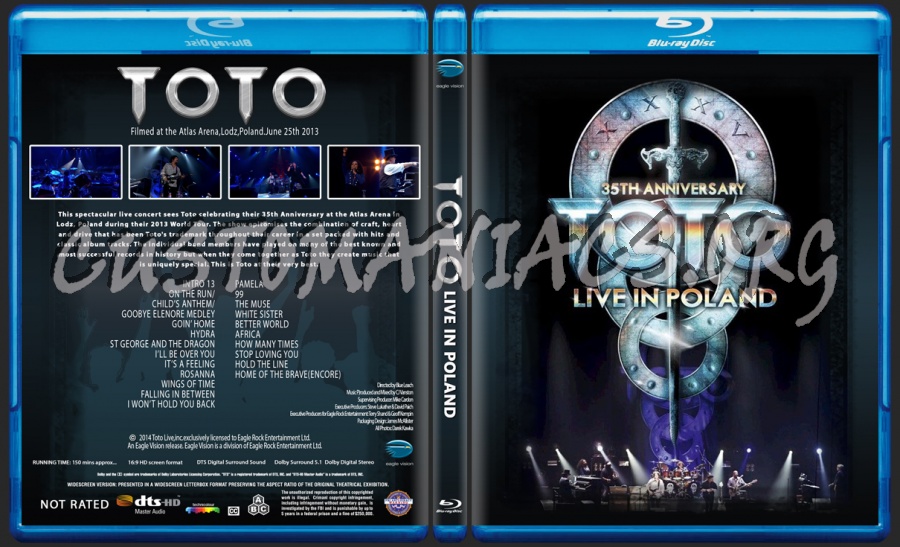 Toto Live In Poland blu-ray cover