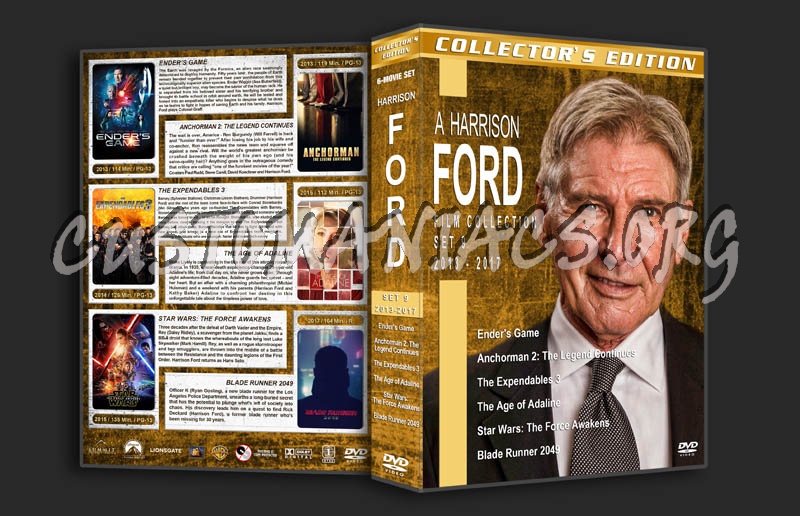 Harrison Ford Film Collection - Set 9 (2013-2017) dvd cover