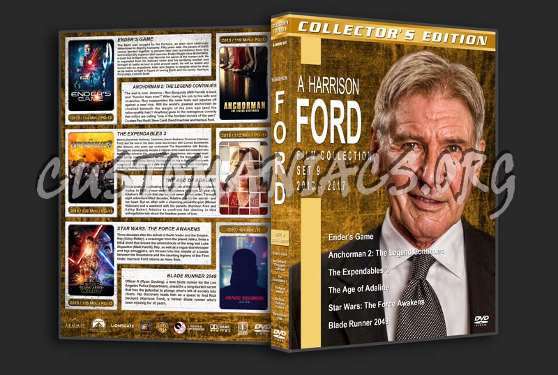 Harrison Ford Film Collection - Set 9 (2013-2017) dvd cover