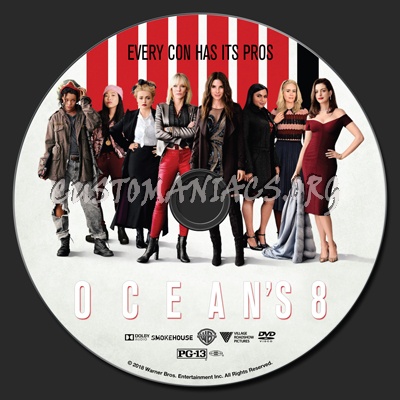 Ocean's 8 dvd label