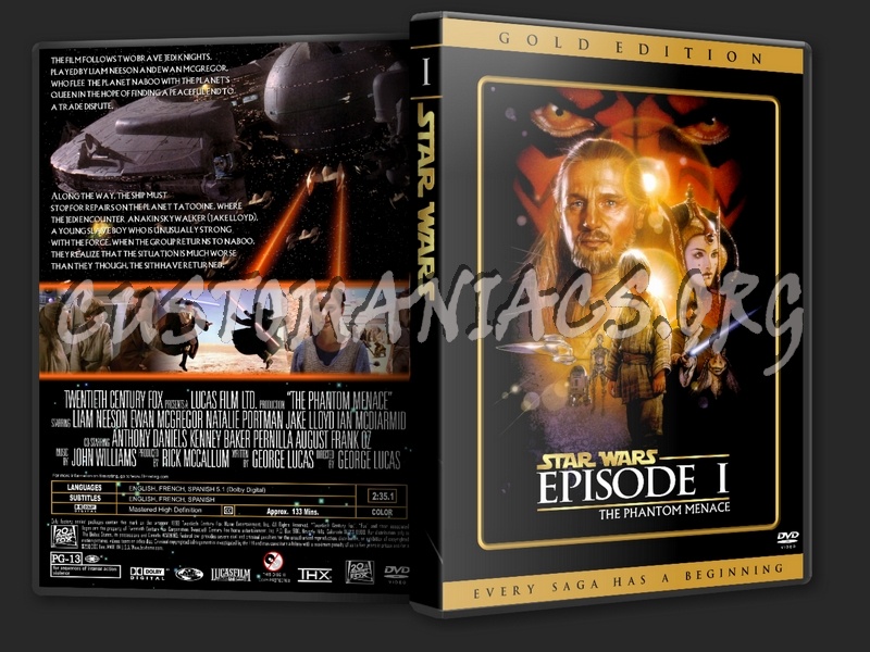 Star Wars Episode I (The Phantom Menace) dvd cover