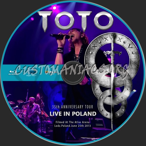 Toto Live In Poland blu-ray label