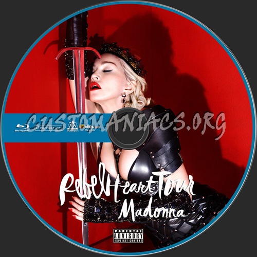 Madonna Rebel Heart Tour blu-ray label