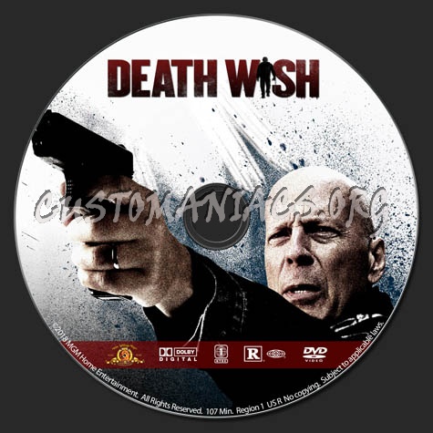 Death Wish dvd label
