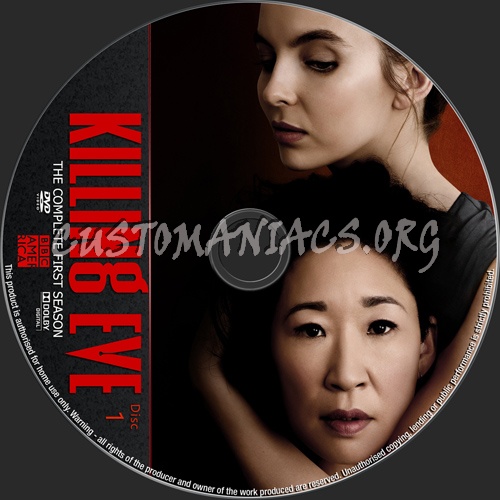 Killing Eve Season 1 dvd label