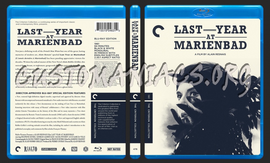 478 - Last Year At Marienbad blu-ray cover